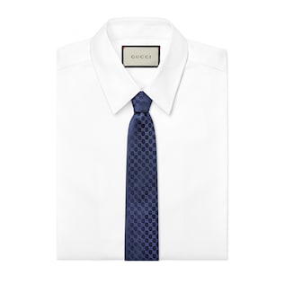 GG pattern silk tie