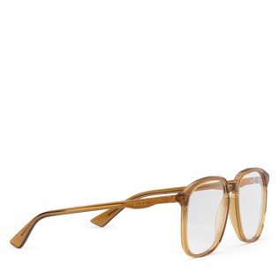 Square-frame acetate glasses 