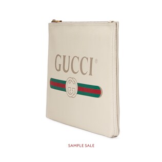 Gucci Print leather medium portfolio