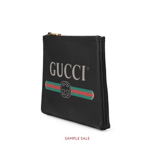 Gucci Print leather small portfolio