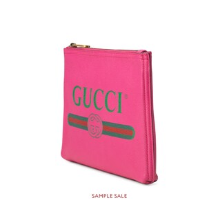 Gucci Print leather small portfolio