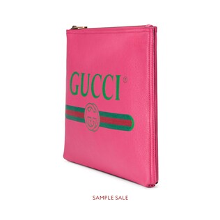Gucci Print leather medium portfolio