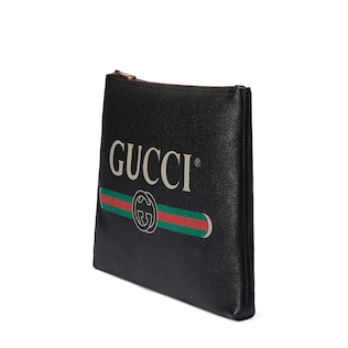 Gucci Print leather medium portfolio