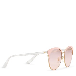 Specialized fit round-frame metal sunglasses 