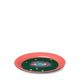 Star Eye medium round metal tray