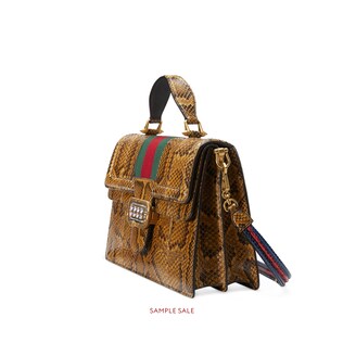 Python medium top handle bag