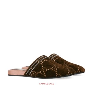 GG velvet slipper 