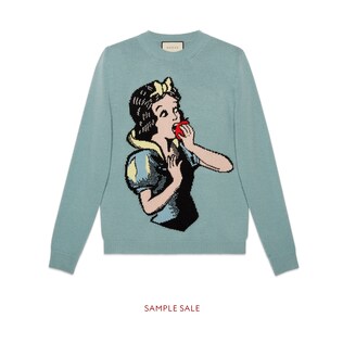 Snow White wool knit sweater