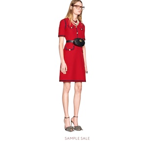 Dresses Gucci Women Wool Silk Dress With Web