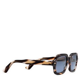 Rectangular-frame acetate glasses