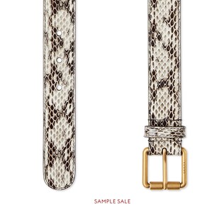 Snakeskin belt with Horsebit