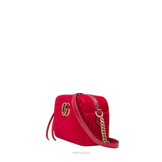 GG Marmont velvet small shoulder bag