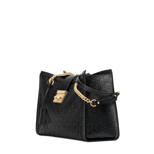 Padlock Gucci Signature medium shoulder bag