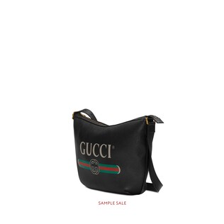 Gucci Print half-moon hobo bag