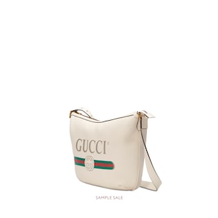 Gucci Print half-moon hobo bag