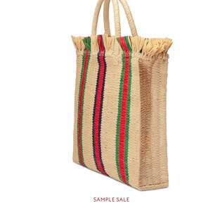 Women S Tote Bags Gucci Straw Large Top Handle Tote