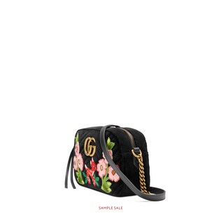 GG Marmont velvet small shoulder bag