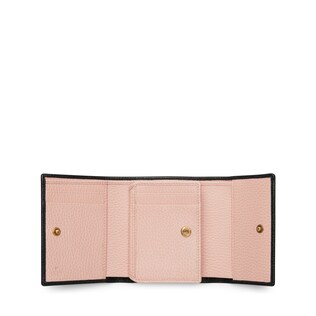 Leather wallet with bow