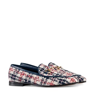Gucci Jordaan tweed check loafer 