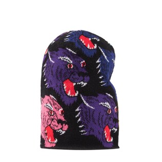 Wool panther face hat