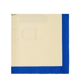 Gucci logo silk scarf