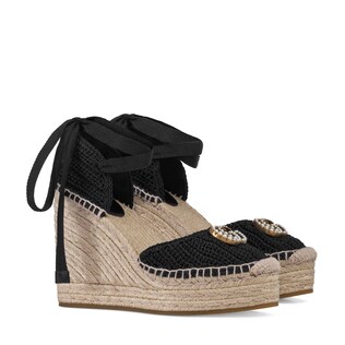 Crochet platform espadrille