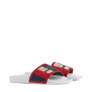 Gucci logo Sylvie slide sandal