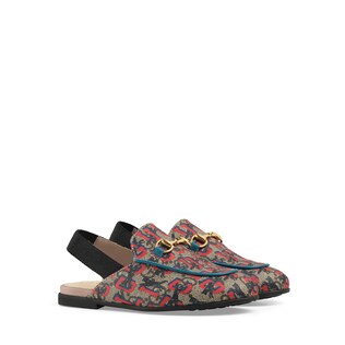Toddler Princetown GG Gucci wolves slipper