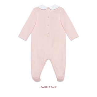 Baby sleepsuit with fawn print