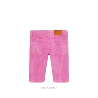 Baby tapered corduroy pant with patch