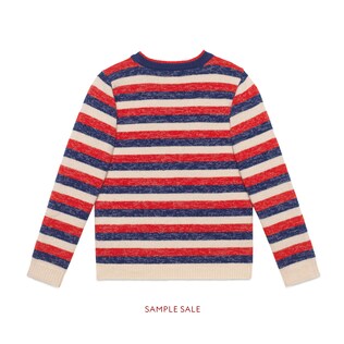Children's fawn wool lurex sweater