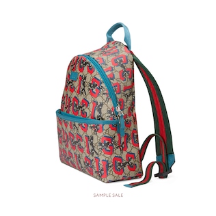 Children's GG Gucci wolves backpack