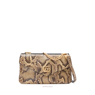 Python medium double shoulder bag