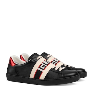 mens gucci black shoes