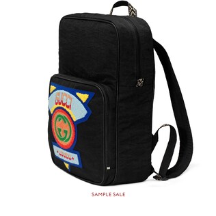 Medium backpack with Gucci '80s patch