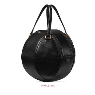 Basketball shaped tote bag