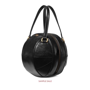 Basketball shaped tote bag