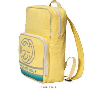 Medium backpack with Interlocking G print