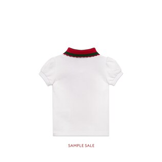 Baby cotton polo with patch