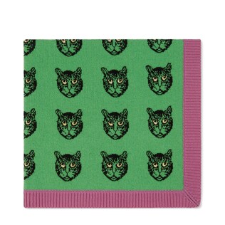 Mystic Cats wool baby blanket
