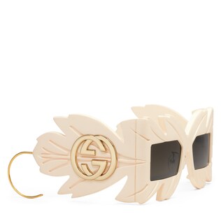 Mask-frame acetate sunglasses