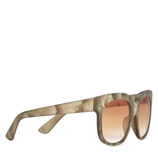Rectangular-frame acetate sunglasses