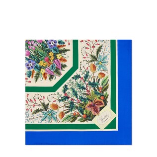 Silk scarf with floral print