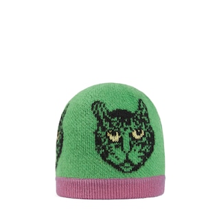Baby Mystic Cats jacquard wool hat