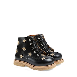 Toddler bees and stars lace-up boot
