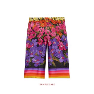 Children's degradé flowers pant