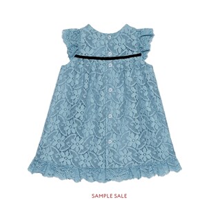 Baby lace dress with patches