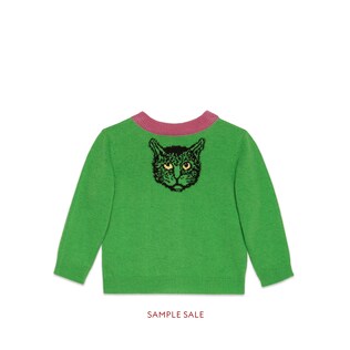 Baby Mystic Cats wool cardigan