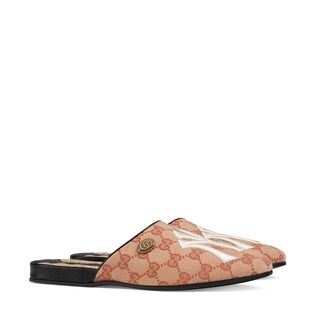 Women's GG slipper with NY Yankees™ patch