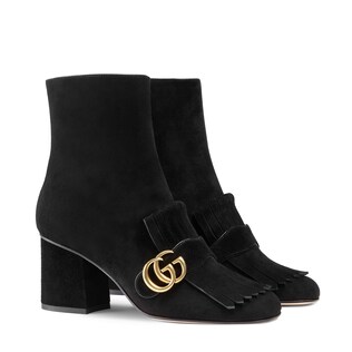 Suede ankle boot